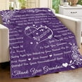 thumbnail image 3 of LHSHID Grandma Blanket Grandma Gifts from Grandkids Birthday Gifts for Grandma from Grandson Granddaughter for Great Grandma Grandma Bed Flannel Letter Throw Blanket 40"x50", 3 of 7