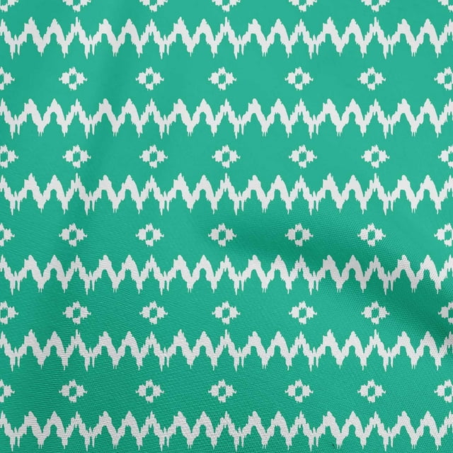 oneOone Polyester Spandex Sea Green Fabric Abstract Craft Projects Decor Fabric Printed By The Yard 56 Inch Wide