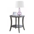 thumbnail image 6 of Gray Oval Shelf End Table with Wide Display Space - Perth, 6 of 7