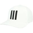 thumbnail image 3 of Adidas Men's 3-Stripes Tour Hat - HT3335 - White, 3 of 5