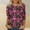 GNS, variant on RKSTN 3/4 Length Sleeve Womens Tops Halloween Print Oversize Crew Neck T-Shirt Top Ladies Casual Halloween Graphic Round Neck Loose Fits Plus Size Three Quarter Sleeve Shirt Fall Winter Base Layers