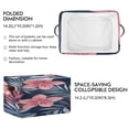 thumbnail image 3 of Flowers Leaves Fierce Fishes Square Storage Bins with Handles Collapsible Containing Box 2 Packs, 3 of 9
