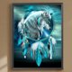 thumbnail image 1 of Cuadros Decorativos 5D bricolaje taladro redondo completo diamante pintura lobo Kit decoración del hogar artesanía (NH3378) Wdftyju embutido en tela, 1 of 9