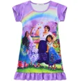 thumbnail image 2 of Vestidos infantiles para niñas, Encanto de Disney, vestido de verano de dibujos animados, pijamas para niñas pequeñas, camisones de seda de leche de princesa para niñas, 2 of 5