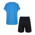 thumbnail image 2 of Sinleey Boys Soccer Jersey Athletic 2 Piece Set Kids Sports Football Uniform Activewear Gym Quick Dry Sky Blue 3XS, 2 of 7