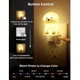 thumbnail image 3 of Plug in Night Light for Kids, 3D Cute Puppy Lights with Dusk to Sensor, RGB+Soft White 3000K Dog Light, Christmas Birthday Gift Nightlight Room Decor, 3 of 4