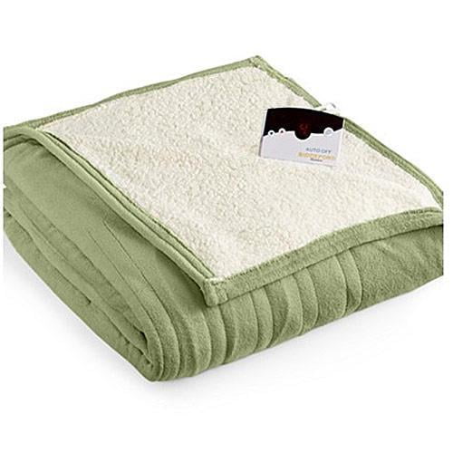 Biddeford MicroPlush Sherpa Electric Heated Warming Blanket Twin Full