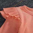 thumbnail image 4 of Newborn Baby Girl Boy Romper Bodysuit Top Ribbed Bell Bottom Pants Set 2Pcs Outfits, 4 of 6