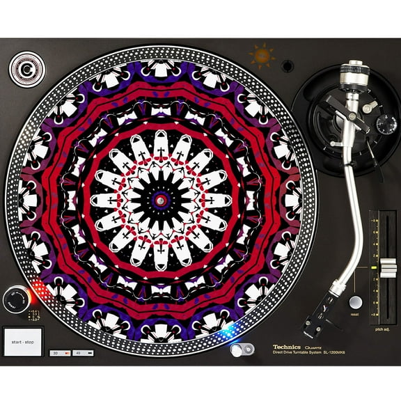 KuzmarK™ 12" DJ Turntable Slipmat - Graveyard Gothic