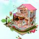 thumbnail image 2 of DIY Casa Muñecas en Miniatura Dulce Hecho A Mano Montaje Modelo Casa Juguete para Regalo, 2 of 8
