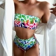 thumbnail image 4 of DOPI Women Bandeau Bandage Bikini Set Push-Up Brazilian Swimwear Beachwear Swimsuit, 4 of 6