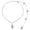 Silver, variant on Rhinestones Bridal Back Chain Necklace Long for Women Bride Ladies Body Chain Wedding Dress Body Jewelry Accessory
