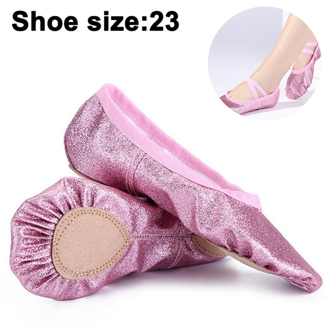 Chaussures de Pointe de Ballet Filles Femmes Ballerines à Ruban avec Coussinets d'Orteils