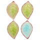thumbnail image 2 of Leaf Shaped Dishware Appetizer Plates Kitchen Use Assorted Color Serving Fruits 4Pcs, 2 of 2