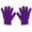 502_Purple, variant on CYSFASHION Christmas Gifts 2 Pack Winter Gloves Women Warm Soft Knit Fleece Liner Man Cotton Gloves Purple