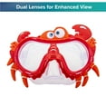 thumbnail image 5 of Dolfino Red Crabby Swim Goggle Mask, Unisex, 5 of 9
