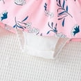 thumbnail image 4 of Akiihool Baby Girl Clothes Ruffle Short Sleeve Romper + Headband 2PCS Outfits Set (Pink,9-12 Months), 4 of 6