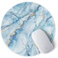 thumbnail image 2 of ITNRSIIET [20% Larger] Mouse Pad with Stitched Edge Premium-Textured Mouse Mat Waterproof Non-Slip Rubber Base Round, 2 of 5