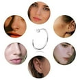 thumbnail image 2 of 4pcs Simple False Nose Ring Electroplated Jewelry Stainless Steel Nose Pin, 2 of 5