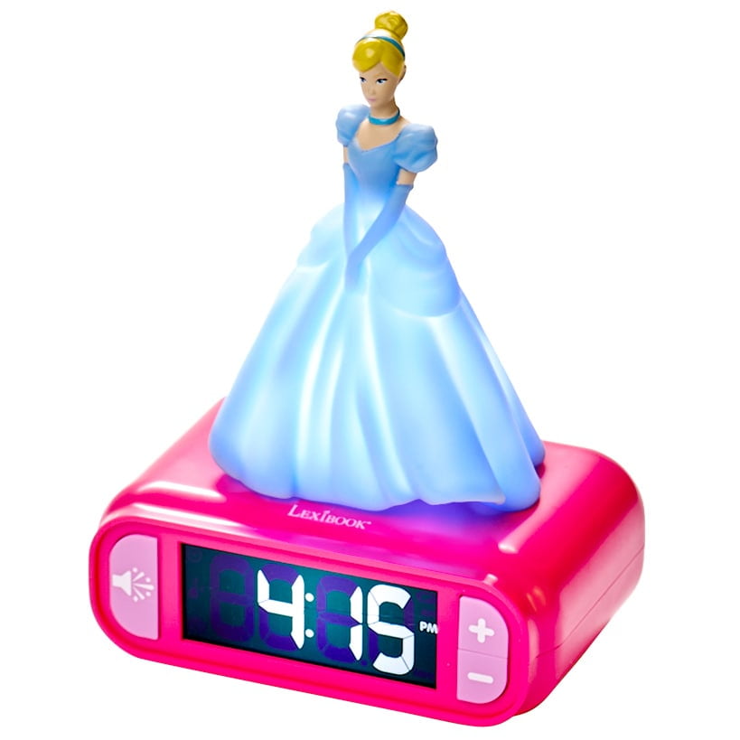 Lexibook Disney Princess Digital Alarm Clock, Nightlight & Snooze, Pink featured image