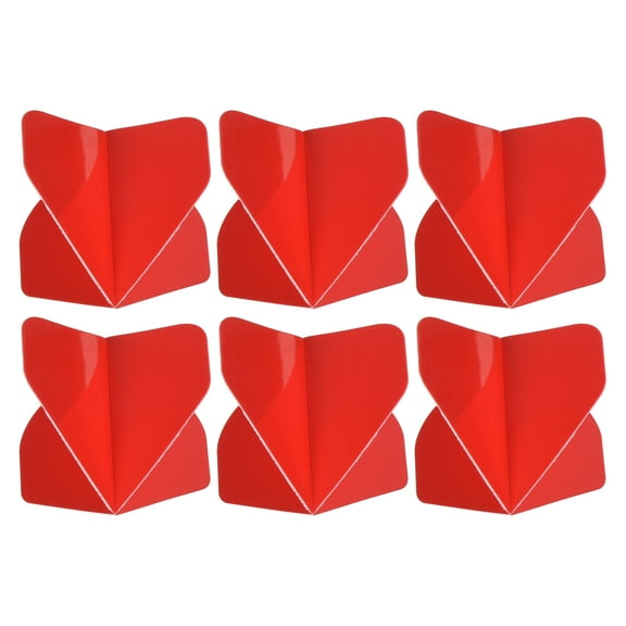 Uxcell Dart Flights, 6 Pack PET Darts Accessories Red