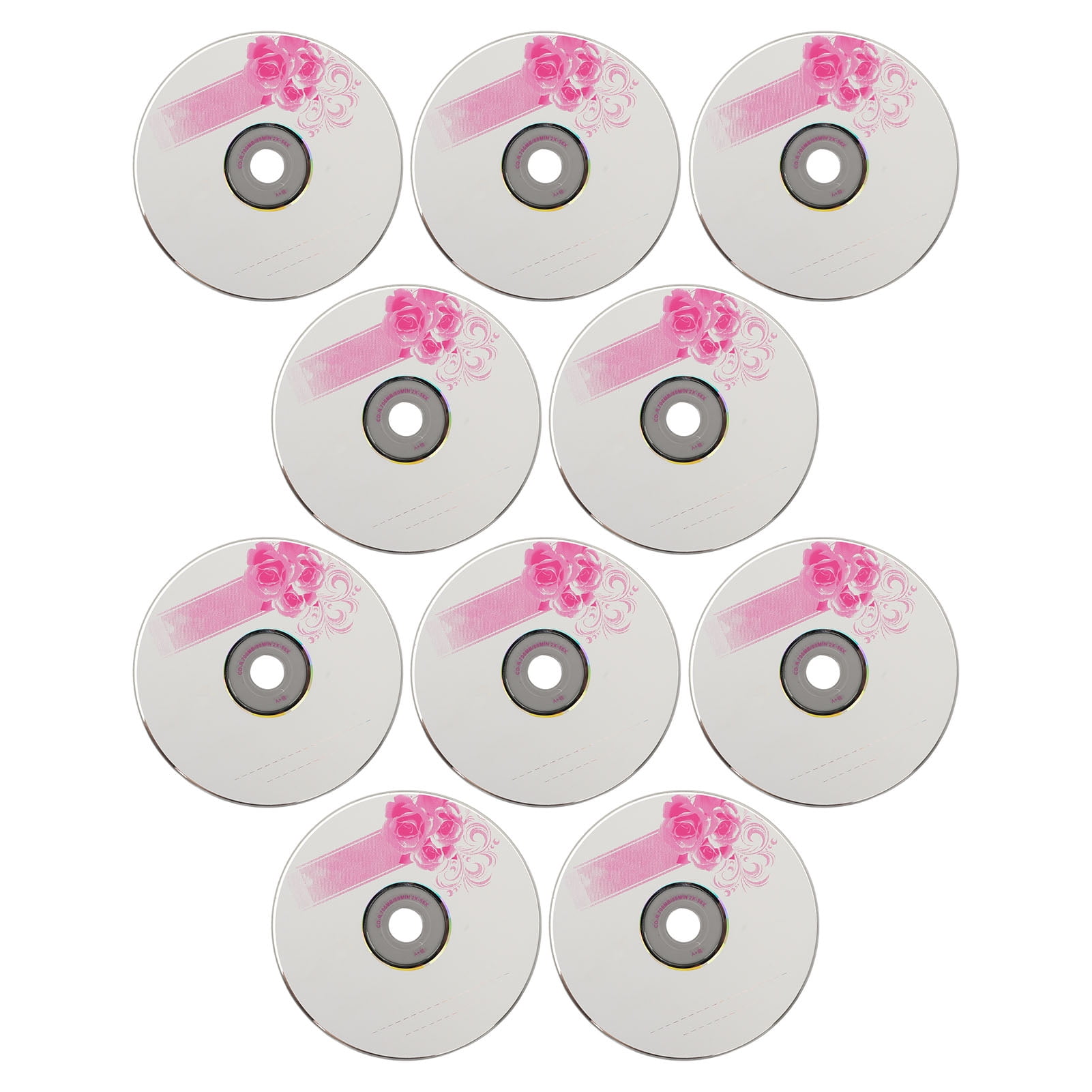 10-Pack Recordable CD-R Discs 700MB 52X - Blank CDs For Music & Data Storage