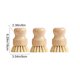 thumbnail image 3 of 3 Pack BambooHandle Sisal DishScrub Brushes Natural Fiber Non Scratch Kitchen Pot Pan Cleaning Tools, 3 of 8