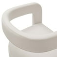 thumbnail image 6 of Winslow Performance Velvet Barrel Accent Chair in Alabaster, 6 of 10