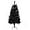 Black, variant on 6 Feet Pine Christmas Tree Decor with Solid Metal Stand Artificial Full Black Tree Xmas Decorations for Themed Party Indoor Outdoor Living Room Home