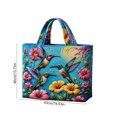 thumbnail image 3 of ZhangC Hummingbird Quilted Tote Bag for Women, 15.8x16.9 Inch Large Capacity Printed Shoulder Handbag, Lightweight Shopping Travel Purse with Inner Pocket, 3 of 6