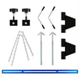 thumbnail image 6 of Aprafie 1100 lbs Engine Support Bar Traverse Hoist with Sliding Bracket & 12.2" Lift Screw with Rubber Crank for Pickup Trucks, Home Garages & Professional Auto Repair Shops, Blue, 6 of 6