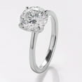 thumbnail image 5 of solitaire jewels 2.5CT Tulip Setting Round Moissanite Engagement Ring For Women, 10K White Gold, 5 of 10