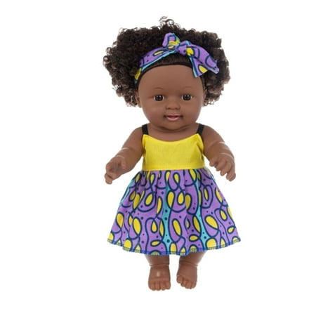 

HANXIULIN Cute 30Cm Black African Curly Baby Toy 1PC Home Decor