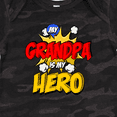 thumbnail image 4 of Inktastic Grandpa is my Hero Boys or Girls Baby Bodysuit, 4 of 5