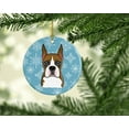 thumbnail image 2 of Carolines Treasures BB1657CO1 Snowflake Boxer Ceramic Ornament, 2 of 2