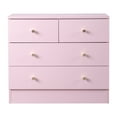 thumbnail image 3 of Ktaxon 4 Drawers Dresser Chests for Bedroom, Wood Chset of Drawers,Dressers Organizer for Bedroom, Living Room,Hallway, Pink, 3 of 10