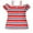 Red, variant on Yigetop off Shoulder Tops for Women! Fashion Vacation and Casual Contrasting Color Striped Printed Suspender off Shoulder Short Sleeved T Shirt Summer Tops Blue L