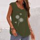 thumbnail image 2 of Mujer Verano Casual Sin mangas Botón Chaleco Cuello redondo Blusa suelta Active Top Mujer Fridja  gh2337, 2 of 4