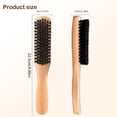 thumbnail image 4 of OPALESQUE 2pcs Natural Boar Bristle Slick Back Hair Brush for Thin & Fine Hair, Medium Hardness Smoothing Hairbrush for Polishing, Deepening & Styling,for Women Men Kids, 4 of 7