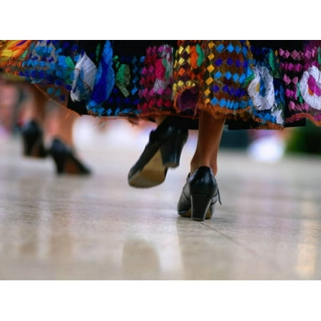Traditional Mexican Dancing During Celebrations for Cinco De Mayo, Los Angeles, California, USA Print Wall Art By Ray (Best Belly Dancing Classes In Los Angeles)