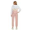 thumbnail image 4 of MintLimit Women's Casual 2 Piece Tracksuit Set Striped Patchwork Zipper V-neck Long Sleeve Pullover and Jogging Pants Sports Suit, 4 of 7