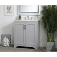 thumbnail image 2 of 30 inch Single Bathroom Vanity in Grey with Backsplash, 2 of 8