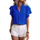 thumbnail image 3 of Tops de Verano para Mujer Azul M, 3 of 8