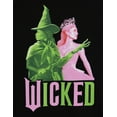 thumbnail image 3 of Universal Studios Wicked Elphaba Glinda Fleece Drop Shoulder Pullover Hoodie Toddler to Big Kid, 3 of 5