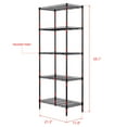 thumbnail image 3 of Zimtown Wire Shelving 5 Tier Metal Storage Rack Shelf 5 Shelf Shelves Unit Kitchen, 3 of 8