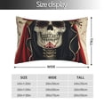 thumbnail image 2 of Balery Gothic Skull With Roses Funda de Cojín Estampada, Regalos para Mujeres, Regalos de Amor para Ella, Regalos para Novia o Esposa, Funda de Almohada-20"x30", 2 of 6