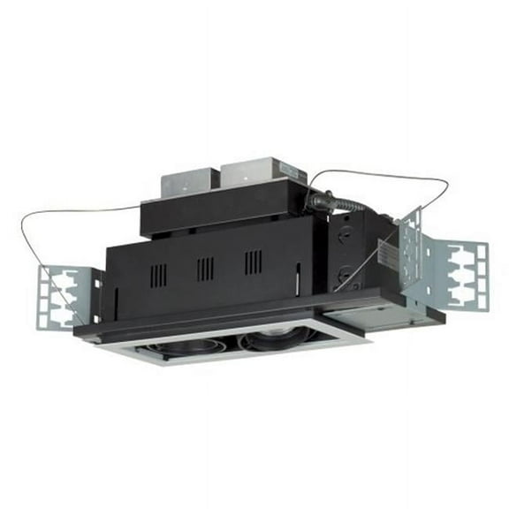 Double Gimbal 2 Light Linear, Black Interior with Silver Trim