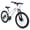White, variant on 26 Inch Mountain Bike, 9-Speed Mountain Bicycle with Front Suspension and Dual Disc Brakes, Carbon Steel Frame MTB Bike for Teenagers Adult Men Women, White