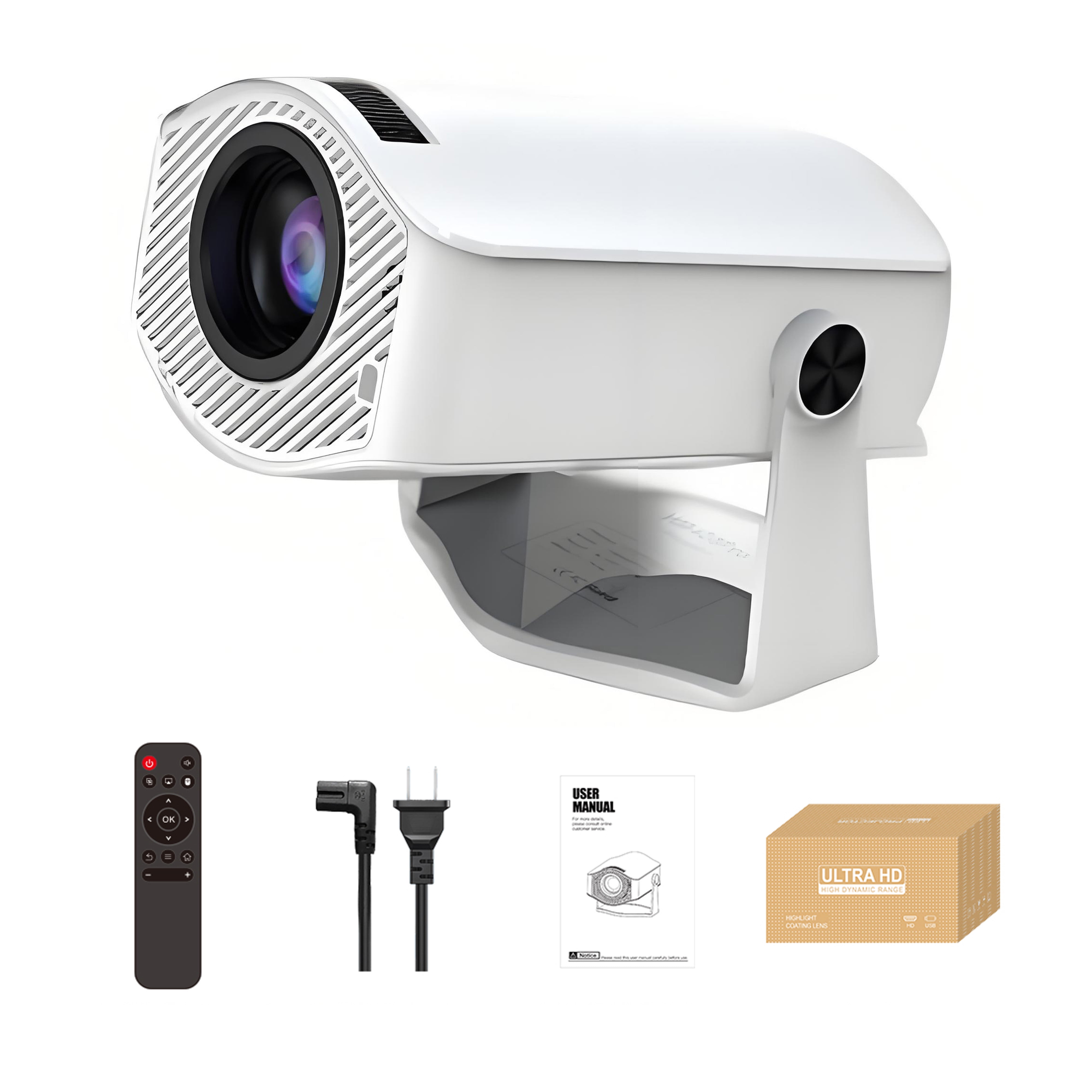 Groview 1080P Mini Projector with 5G WiFi and Bluetooth, 240 ANSI