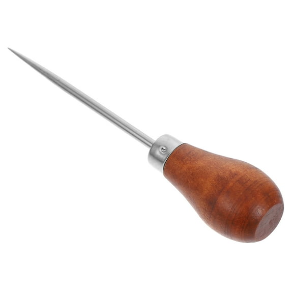 Awl for Jewelry Making Scratch Tool with Wooden Handle Work Brown